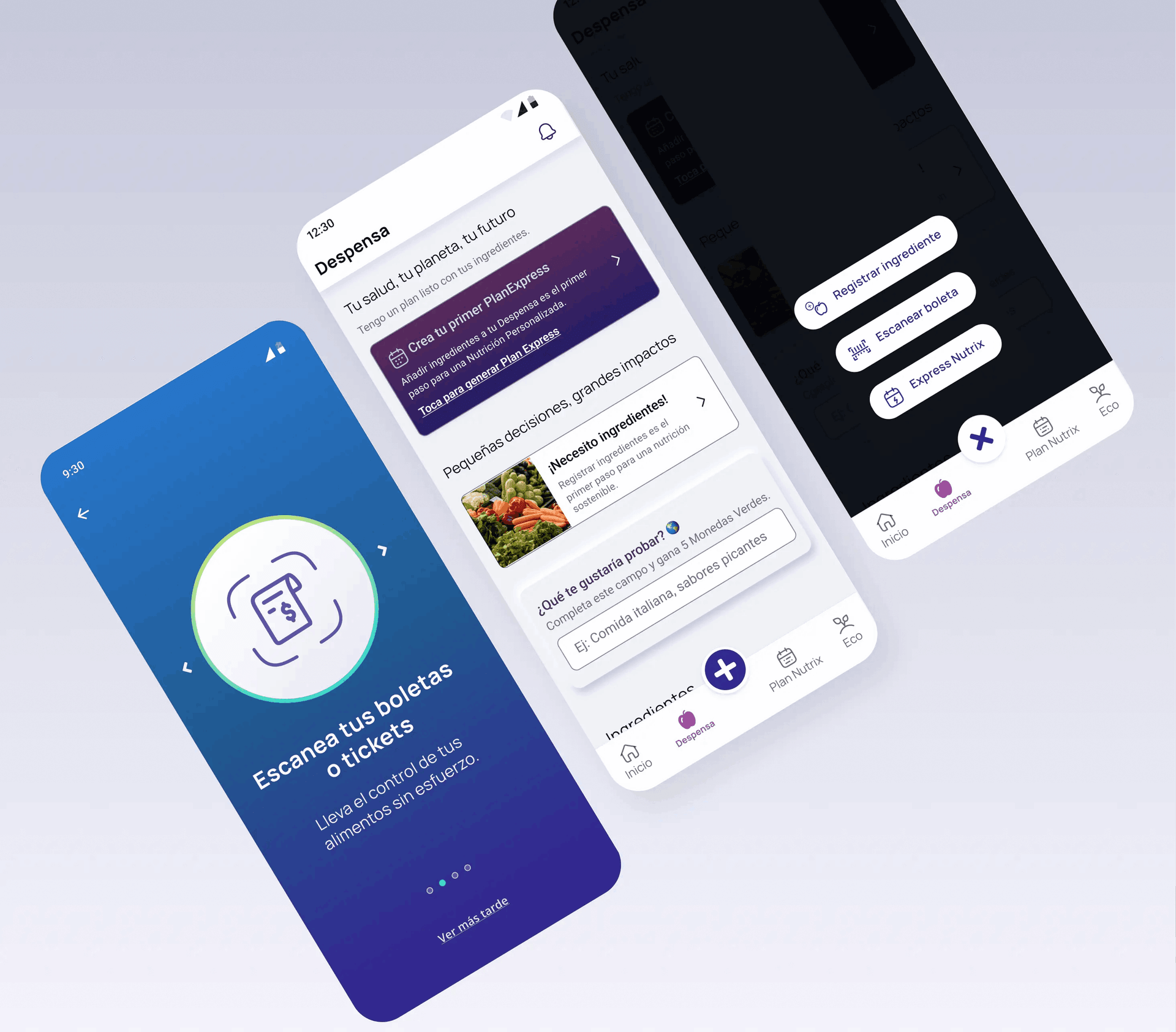 App EcoNutrix Mockup